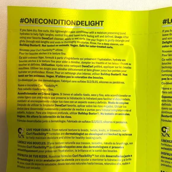 DevaCurl Shampoo & Conditioner Travel Size Packettes - Picture 4 of 4